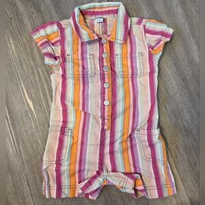 Old Navy Multicolor Striped Romper